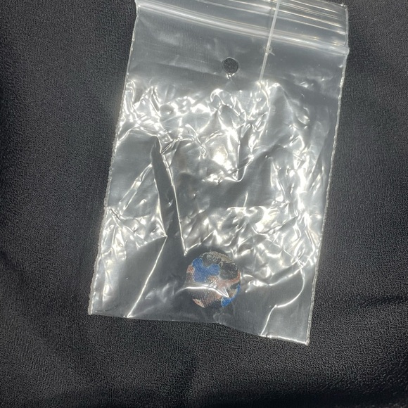 Paisley Chiffon Karlie tier dress. NEW. Size M.Long sleeve midi. Black blue gray - Picture 8 of 15